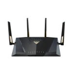 ASUS ROUTER/Expert/Wi-Fi 7/1376+5764 Mbps/2.4GHz 4x4/5GHz 4x4/2xWAN/9xLAN/AiMesh/AiProtection/ - ASUS RT-BE88U, Wi-Fi 7 (802.11be), Dual-band (2.4 GHz / 5 GHz), Ethernet LAN, Black, Grey, Tabletop router