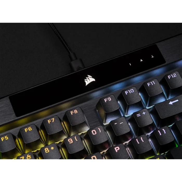Corsair K70 RGB PRO Mechanical Gaming Keyboard - CHERRY MX Brown Keyswitches - Black - Corsair K70 RGB PRO Mechanical Gaming Keyboard with PBT DOUBLE SHOT PRO Keycaps — CHERRY MX Brown, Full-size (100%), USB, Mechanical, QWERTY, RGB LED, Black