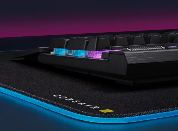 Corsair K70 RGB PRO Mechanical Gaming Keyboard - CHERRY MX SPEED Silver Keyswitches - Black - Corsair K70 RGB PRO, Full-size (100%), USB, Mechanical, QWERTY, RGB LED, Black
