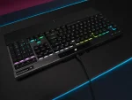 Corsair K70 RGB PRO Mechanical Gaming Keyboard - CHERRY MX SPEED Silver Keyswitches - Black - Corsair K70 RGB PRO, Full-size (100%), USB, Mechanical, QWERTY, RGB LED, Black