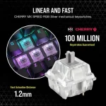 Corsair K70 RGB PRO Mechanical Gaming Keyboard - CHERRY MX SPEED Silver Keyswitches - Black - Corsair K70 RGB PRO, Full-size (100%), USB, Mechanical, QWERTY, RGB LED, Black