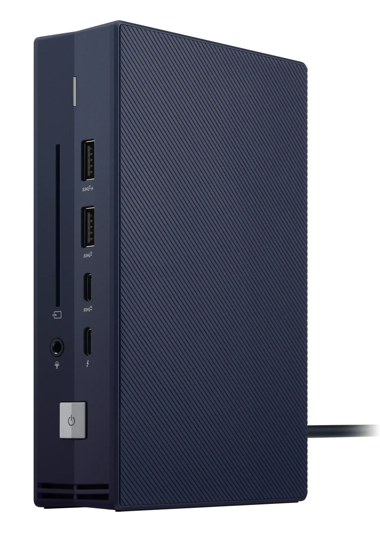 ASUS SIMPRO DOCK 2 | Connect up to 3 x Monitors | IC Smart Card Reader | RJ45 | Charge Notebook Via Thunderbolt Type-C Cable - ASUS SimPro Dock 2, Wired, Thunderbolt 3, 10,100,1000 Mbit/s, Black, Blue, 7680 x 4320 pixels, 1920 x 1080 pixels