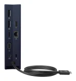 ASUS SIMPRO DOCK 2 | Connect up to 3 x Monitors | IC Smart Card Reader | RJ45 | Charge Notebook Via Thunderbolt Type-C Cable - ASUS SimPro Dock 2, Wired, Thunderbolt 3, 10,100,1000 Mbit/s, Black, Blue, 7680 x 4320 pixels, 1920 x 1080 pixels