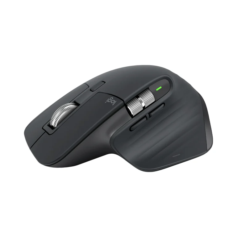 910-006559 - LOGI MX Master 3S Wireless Performance Mouse - GRAPHITE - BT - N/A - EMEA - Logitech MX Master 3S Performance Wireless Mouse, Right-hand, Laser, RF Wireless + Bluetooth, 8000 DPI, Graphite