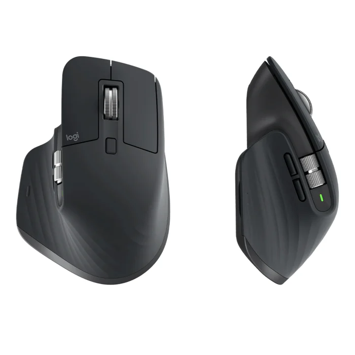 910-006559 - LOGI MX Master 3S Wireless Performance Mouse - GRAPHITE - BT - N/A - EMEA - Logitech MX Master 3S Performance Wireless Mouse, Right-hand, Laser, RF Wireless + Bluetooth, 8000 DPI, Graphite