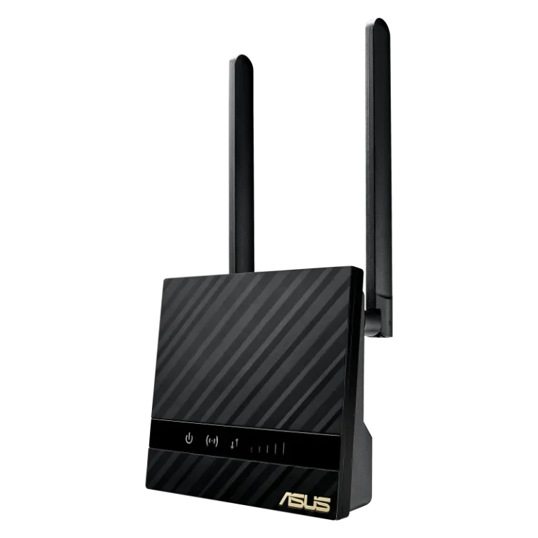 ASUS ROUTER/4G/ up to 300Mbps/1XLAN/1xSIM/ 90IG07E0-MO3H00 - ASUS 4G-N16, Wi-Fi 4 (802.11n), Single-band (2.4 GHz), Ethernet LAN, 3G, 4G, Black