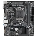 GIGABYTE Motherboard Intel® H610 Chipset for LGA 1700; 2x DDR4; 1x M2; D-Sub/HDMI; mATX - Gigabyte H610M H V3 DDR4 Motherboard - Supports Intel Core 14th CPUs, 4+1+1 Hybrid Phases Digital VRM, up to 3200MHz DDR4, 1xPCIe 3.0 M.2, GbE LAN, USB 3.2 Gen 1, Intel, LGA 1700, Intel® Celeron®, Intel® Core™ i3, Intel® Core™ i5, Intel® Core™ i7, Intel® Core™ i9,..., LGA 1700, DDR4-SDRAM, 64 GB