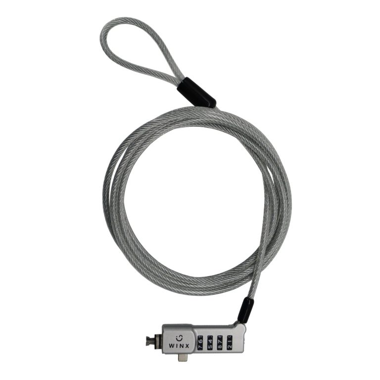 WINX Secure Max Universal Code Cable Lock Silver