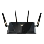 ASUS ROUTER/Expert/Wi-Fi 7/1376+5764 Mbps/2.4GHz 4x4/5GHz 4x4/2xWAN/9xLAN/AiMesh/AiProtection/ - ASUS RT-BE88U, Wi-Fi 7 (802.11be), Dual-band (2.4 GHz / 5 GHz), Ethernet LAN, Black, Grey, Tabletop router