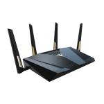 ASUS ROUTER/Expert/Wi-Fi 7/1376+5764 Mbps/2.4GHz 4x4/5GHz 4x4/2xWAN/9xLAN/AiMesh/AiProtection/ - ASUS RT-BE88U, Wi-Fi 7 (802.11be), Dual-band (2.4 GHz / 5 GHz), Ethernet LAN, Black, Grey, Tabletop router