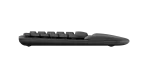 920-012304 - LOGI Wave Keys Wireless Ergonomic Keyboard - Logitech Wave Keys, Full-size (100%), RF Wireless + Bluetooth, Membrane, QWERTY, Graphite