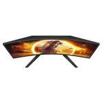 AOC-CQ32G4VE Gaming Monitor|Curved 32 inch|VA QHD 2560x1440 180Hz|1ms|HDMI DP|VESA|Flicker Free;|Low Blue Model | Adaptive Syn - AOC G4 CQ32G4VE, 81.3 cm (32"), 2560 x 1440 pixels, Quad HD, LCD, 0.5 ms, Black, Grey