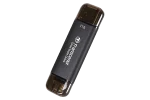 TRANSCEND 1 TB ESD310C USB3.2 TYPE A & C (USB 10Gbps) OTG COMPACT PORTABLE SSD  - Read 1050MB/s Write 950 MB/s - Black - Transcend ESD310C, 1 TB, USB Type-A to USB Type-C, USB 3.2 Gen 2x2, 1050 MB/s, Black