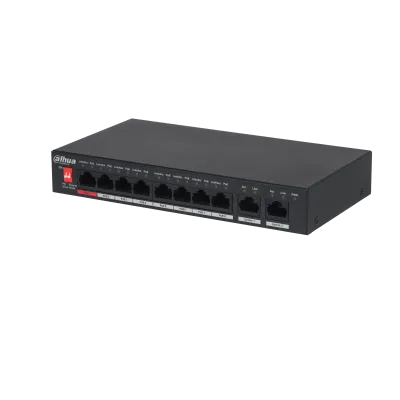 Dahua 10-Port Unmanaged Desktop Switch with 8-Port PoE - Dahua 10-Port Unmanaged Desktop Switch with 8-Port PoE