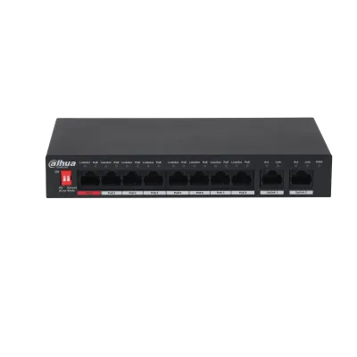 Dahua 10-Port Unmanaged Desktop Switch with 8-Port PoE - Dahua 10-Port Unmanaged Desktop Switch with 8-Port PoE