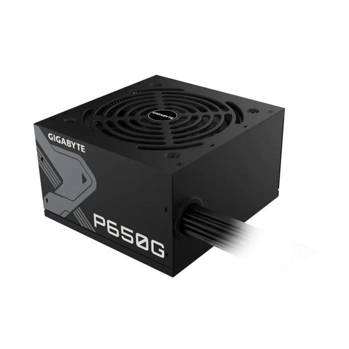 Gigabyte PSU P650B Gold Certified 650W - 3 Year Warranty; 24/20-pin x 1; CPU 4+4-pin x 1; PCI-E 6+2-pin x 2; SATA x 6; Peri x3 - GIGABYTE GP-P650G, 650 W, 100 - 240 V, 12 - 6 A, 12 A, 6 A, Active