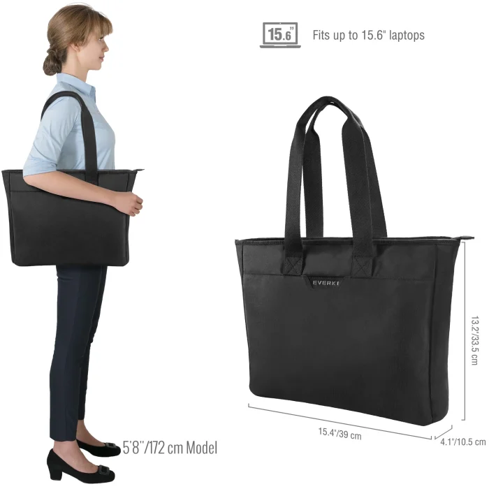EVERKI EKB418 BUSINESS 418 15.6'' WOMEN’S LAPTOP TOTE BAG - EVERKI BUSINESS 418 15.6'' LAPTOP BRIEFCASE