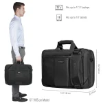 EVERKI EKB427BK17 VERSA 17.3'' LAPTOP BRIEFCASE BAG - Everki EKB427BK17, Briefcase, 43.9 cm (17.3"), Shoulder strap, 2.48 kg