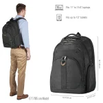 EVERKI EKP121S15 ATLAS 11''-15.6'' BACKPACK - Everki Atlas, 39.6 cm (15.6"), Notebook compartment, Black