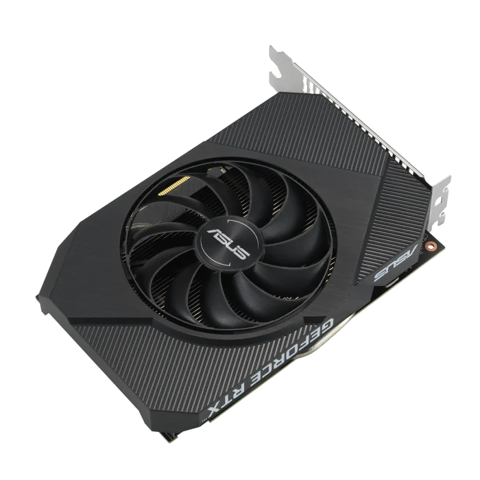 ASUS Graphics Card/NVIDIA/PCIe4/8GB GDDR6/OC mode:1807MHz/ Gaming mode:1777MHz/1xDVI/1xHDMI/1xDP/450W - ASUS Phoenix PH-RTX3050-8G-V2, GeForce RTX 3050, 8 GB, GDDR6, 128 bit, 7680 x 4320 pixels, PCI Express 4.0