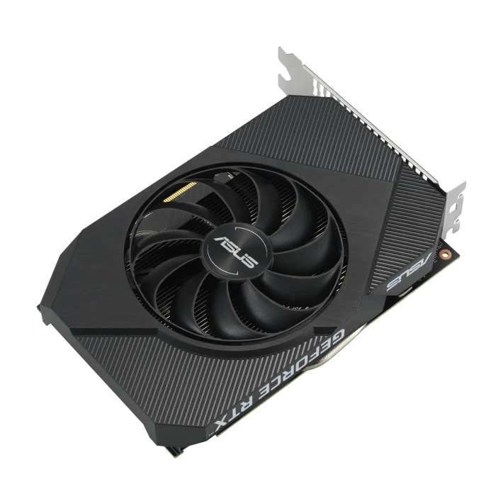 ASUS Graphics Card/NVIDIA/PCIe4/8GB GDDR6/OC mode:1807MHz/ Gaming mode:1777MHz/1xDVI/1xHDMI/1xDP/450W - ASUS Phoenix PH-RTX3050-8G-V2, GeForce RTX 3050, 8 GB, GDDR6, 128 bit, 7680 x 4320 pixels, PCI Express 4.0