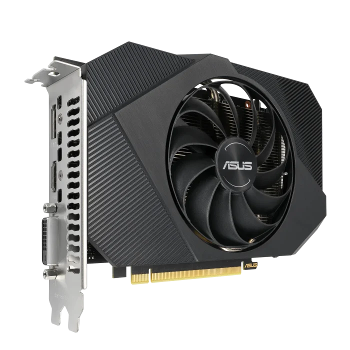 ASUS Graphics Card/NVIDIA/PCIe4/8GB GDDR6/OC mode:1807MHz/ Gaming mode:1777MHz/1xDVI/1xHDMI/1xDP/450W - ASUS Phoenix PH-RTX3050-8G-V2, GeForce RTX 3050, 8 GB, GDDR6, 128 bit, 7680 x 4320 pixels, PCI Express 4.0