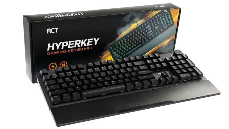 RCT HyperKey 104 keys Mechanical Gaming Keyboard; Blue mechanical switches; Multi Color LED Backlight. - RCT HyperKey Mechanical Gaming Keyboard