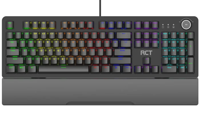 RCT HyperKey 104 keys Mechanical Gaming Keyboard; Blue mechanical switches; Multi Color LED Backlight. - RCT HyperKey Mechanical Gaming Keyboard