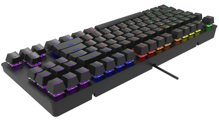 RCT HyperKeyTKL 87 keys Mechanical Gaming Keyboard; Blue mechanical switches; Multi Color LED Backlight. - RCT HyperKeyTKL Mechanical Gaming Keyboard