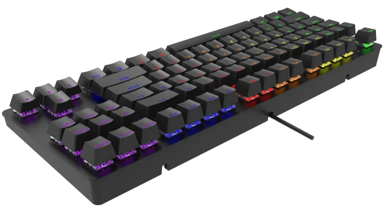 RCT HyperKeyTKL 87 keys Mechanical Gaming Keyboard; Blue mechanical switches; Multi Color LED Backlight. - RCT HyperKeyTKL Mechanical Gaming Keyboard