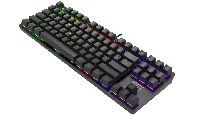 RCT HyperKeyTKL 87 keys Mechanical Gaming Keyboard; Blue mechanical switches; Multi Color LED Backlight. - RCT HyperKeyTKL Mechanical Gaming Keyboard