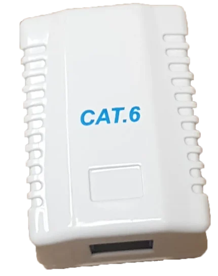 RCT- CAT6 WALLBOX SINGLE PORT - RCT CAT6 SINGLE PORT WALL BOX