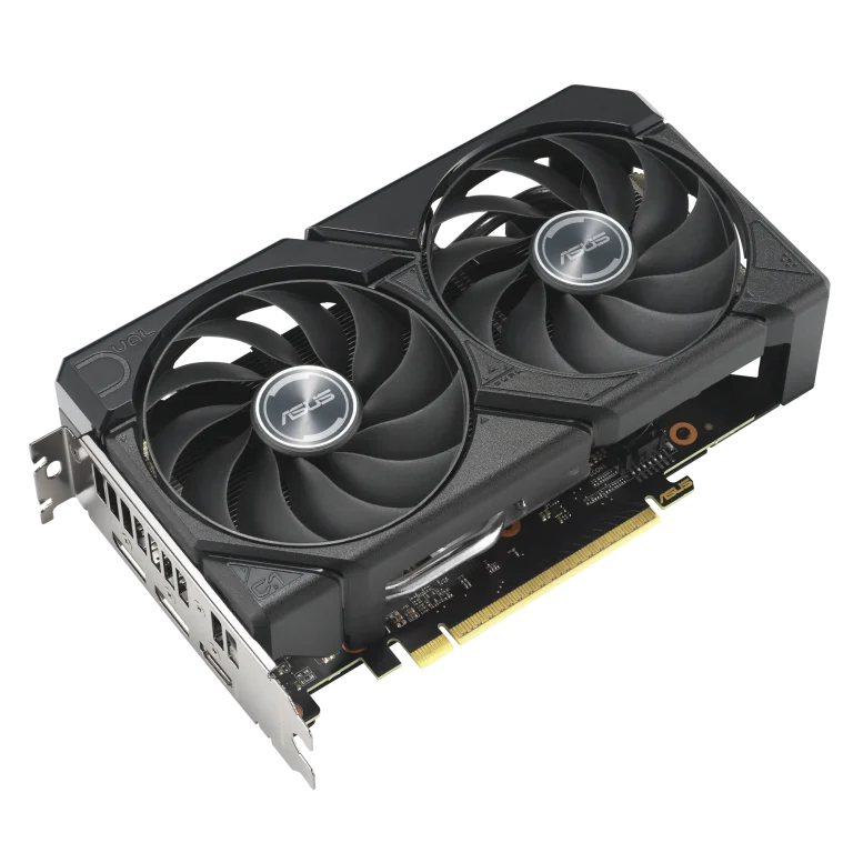 ASUS Graphics Card/AMD/PCIe5/8GB GDDR6/OC mode:up to TBA MHz (Boost Clock)/Default mode:up to TBA MHz(Boost)1xHDMI/2xDP/550W - ASUS DUAL-RX9060XT-8G, Radeon RX 9060 XT, 8 GB, GDDR6, 128 bit, 7680 x 4320 pixels, PCI Express 5.0