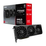 ASUS Graphics Card/AMD/PCIe5/8GB GDDR6/OC mode:up to 3330 MHz (Boost Clock)/Default mode:up to 3310 MHz(Boost)1xHDMI/2xDP/550W - ASUS Prime -RX9060XT-O8G, Radeon RX 9060 XT, 8 GB, GDDR6, 128 bit, 7680 x 4320 pixels, PCI Express 5.0