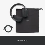 981-001213 - Logitech ZONE VIBE 100 WIRELESS BLUETOOTH HEADSET GRAPHITE - 2 year limited warranty - Logitech Zone Vibe 100, Wireless, Calls/Music, 185 g, Headset, Graphite