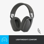 981-001213 - Logitech ZONE VIBE 100 WIRELESS BLUETOOTH HEADSET GRAPHITE - 2 year limited warranty - Logitech Zone Vibe 100, Wireless, Calls/Music, 185 g, Headset, Graphite