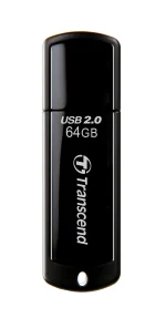 TRANSCEND 64GB JETFLASH 350 SERIES - Transcend JetFlash 350 64GB, 64 GB, USB Type-A, 2.0, Cap, 8.5 g, Black