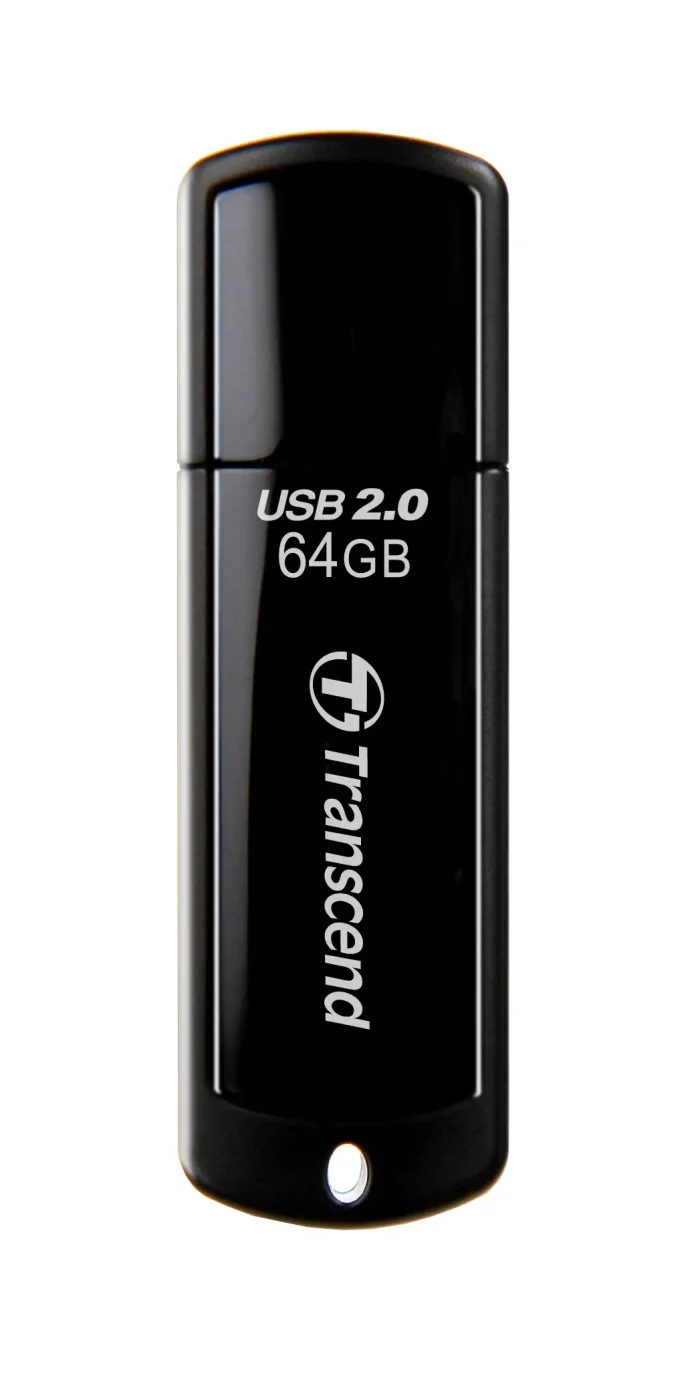 TRANSCEND 64GB JETFLASH 350 SERIES - Transcend JetFlash 350 64GB, 64 GB, USB Type-A, 2.0, Cap, 8.5 g, Black