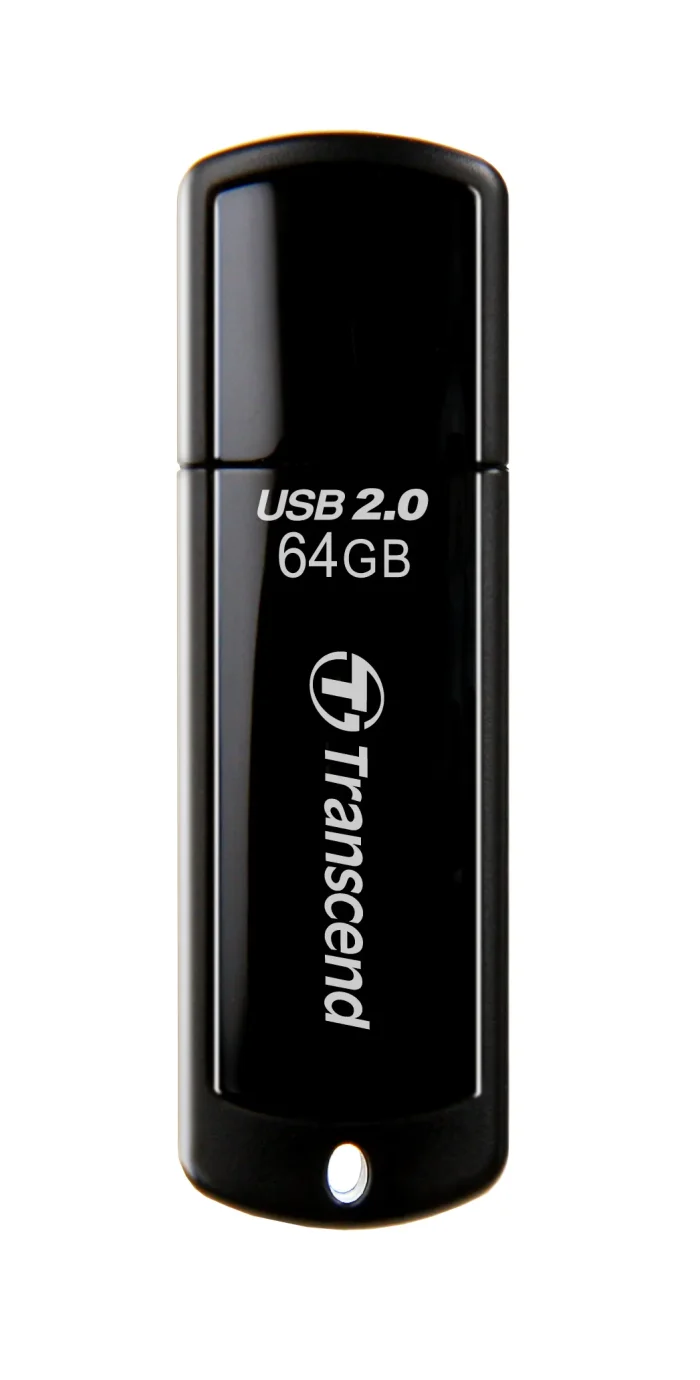 TRANSCEND 64GB JETFLASH 350 SERIES - Transcend JetFlash 350 64GB, 64 GB, USB Type-A, 2.0, Cap, 8.5 g, Black