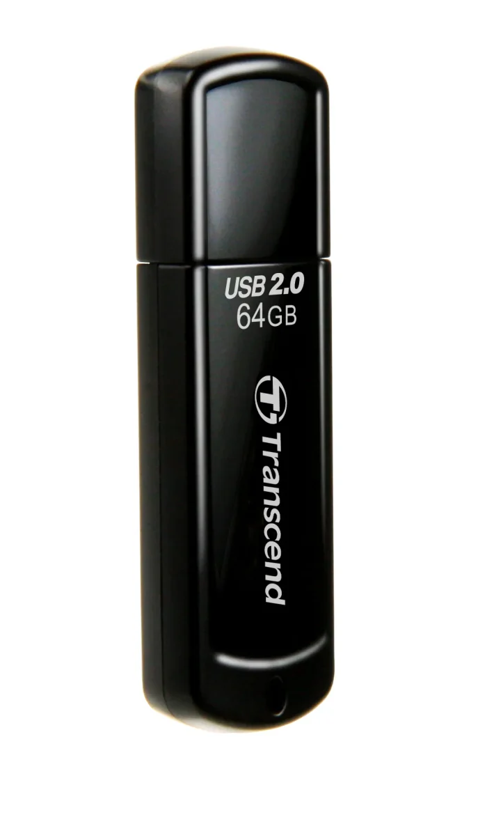 TRANSCEND 64GB JETFLASH 350 SERIES - Transcend JetFlash 350 64GB, 64 GB, USB Type-A, 2.0, Cap, 8.5 g, Black