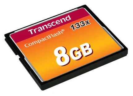 TRANSCEND 8GB COMPACT FLASH 133X - Transcend CompactFlash 133x 8GB, 8 GB, CompactFlash, MLC, 50 MB/s, 20 MB/s, Black