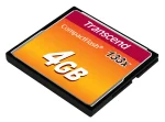 TRANSCEND 4GB COMPACT FLASH 133X - Transcend CompactFlash 133x 4GB, 4 GB, CompactFlash, MLC, 50 MB/s, 20 MB/s, Black