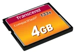 TRANSCEND 4GB COMPACT FLASH 133X - Transcend CompactFlash 133x 4GB, 4 GB, CompactFlash, MLC, 50 MB/s, 20 MB/s, Black