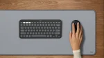 Pebble 2 Combo - TONAL GRAPHITE - US INT'L - 2.4GHZ/BT - N/A - Logitech 920-012239, Wireless, RF Wireless + Bluetooth, Scissor key switch, QWERTY, Graphite, Mouse included