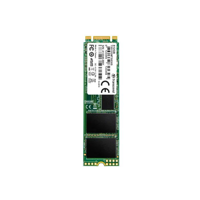 TRANSCEND 512GB MTS830S M.2 SATA3 2280 SSD - 3D NAND - Transcend M.2 SSD 830S 512GB, 512 GB, M.2, 560 MB/s, 6 Gbit/s