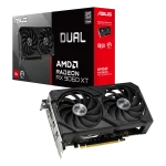 ASUS Graphics Card/AMD/PCIe5/8GB GDDR6/OC mode:up to TBA MHz (Boost Clock)/Default mode:up to TBA MHz(Boost)1xHDMI/2xDP/550W - ASUS DUAL-RX9060XT-8G, Radeon RX 9060 XT, 8 GB, GDDR6, 128 bit, 7680 x 4320 pixels, PCI Express 5.0