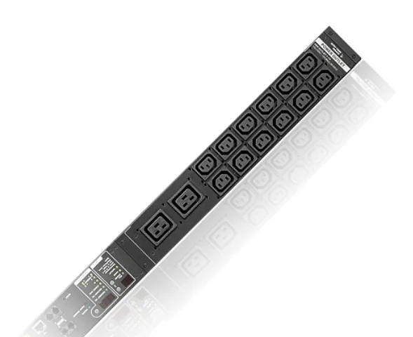 16A 16-Outlet Outlet-M.ed&Sw.ed eco PDU - ATEN PE8216G, Metered, 0U, Metal, Black, 16 AC outlet(s), C13 coupler, C19 coupler