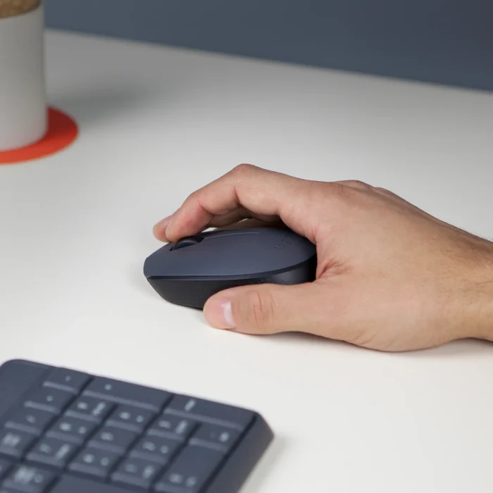 910-004642- Logitech M170 Wireless Mouse - GREY-K - 2.4GHZ - Logitech M170 Wireless Mouse, Ambidextrous, Optical, RF Wireless, 1000 DPI, Grey