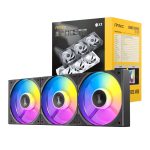 Antec Connect 120 Reverse ARGB PWM Fan 3 Pack - Black Black