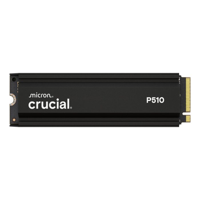 Crucial P510 1TB M.2 Gen5 with Heatsink NVMe 3D NAND SSD Black